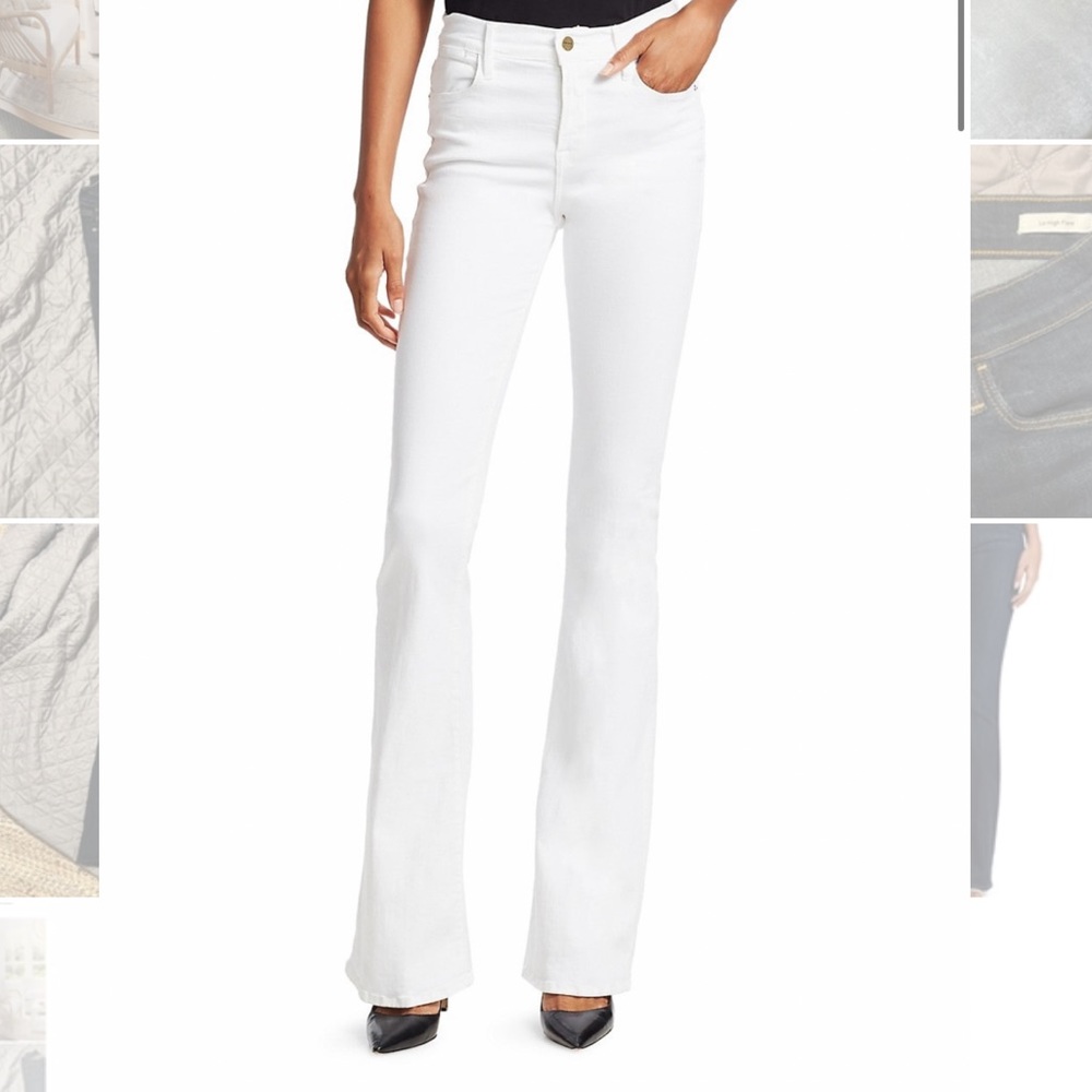 Size 27 FRAME Le Flare in Blanc